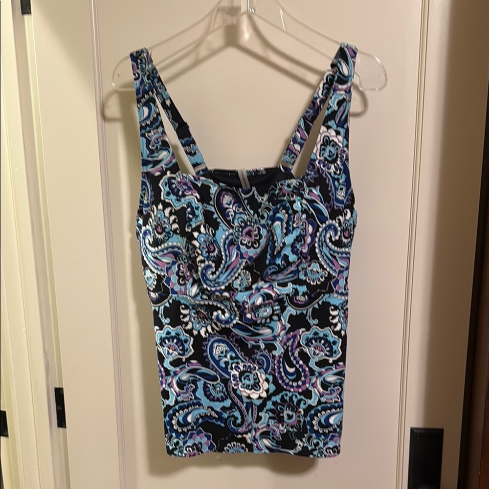 Paisley Print Land’s End Tankini Top